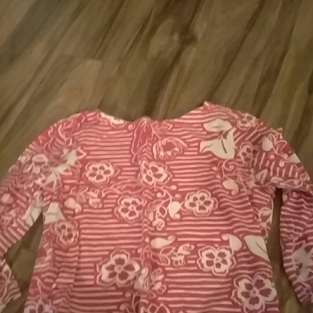 Pink floral shirt